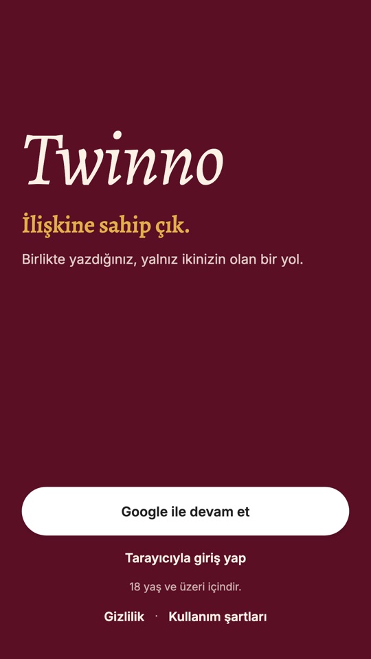 Karşılama ekranı