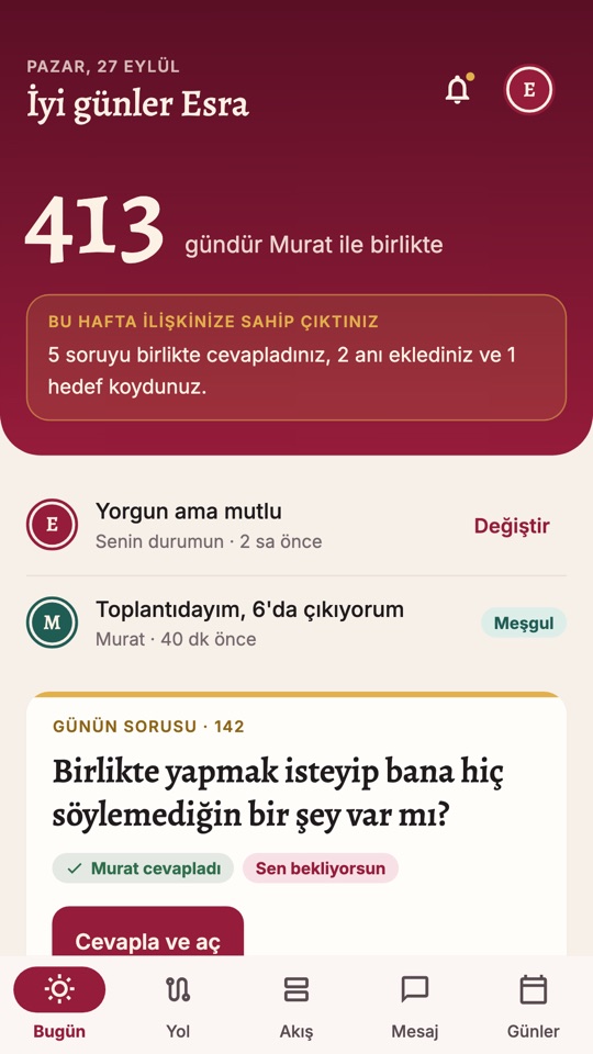 Bugün ekranı