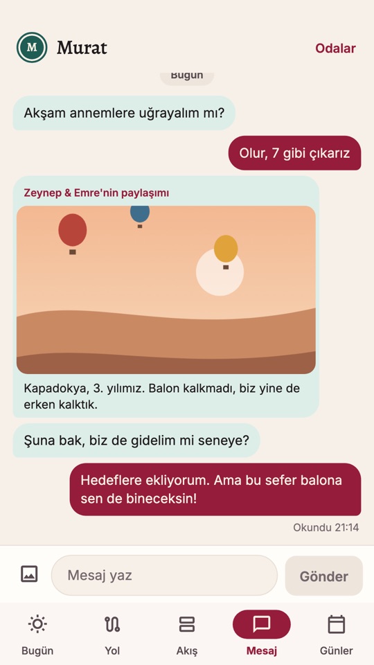 Partnerle sohbet